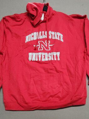 Tcx Apparel Nicholls State University Hoodie 2Xl Cotton Blend Red Logo 164